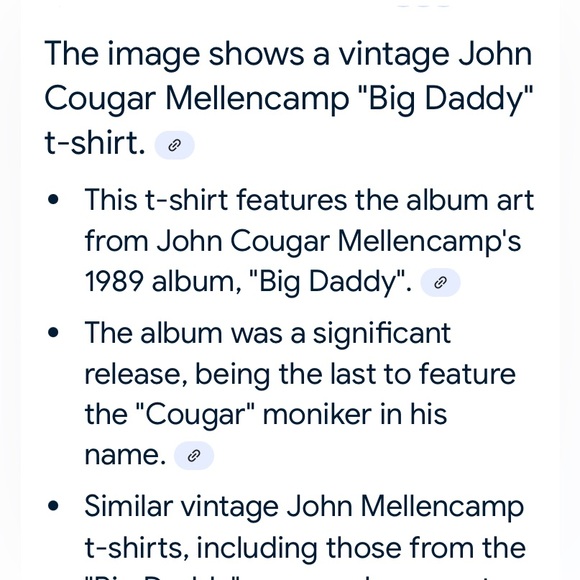 Sportswear John Cougar Mellencamp concert T-shirt 1992‎  Indianapolis  size XL - Picture 9 of 9